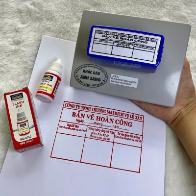 Dấu hoàn công liền mực