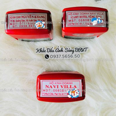 Mẫu dấu vuông hộ kinh doanh