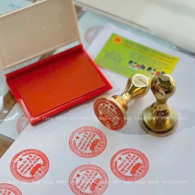 Khắc dấu công ty bằng đồng
