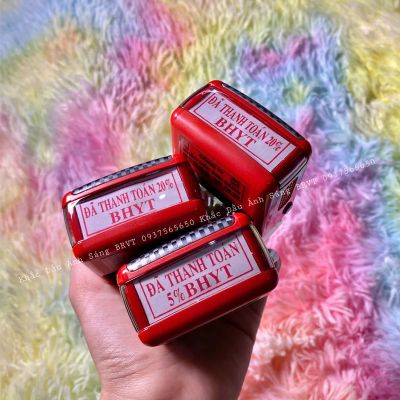 Khắc dấu vuông đã thanh toán BHYT