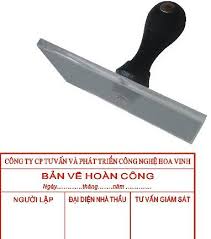 Dấu bản vẽ hoàn công